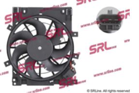 SRL Ventilátor, vízhűtő 550923W8S_SRL