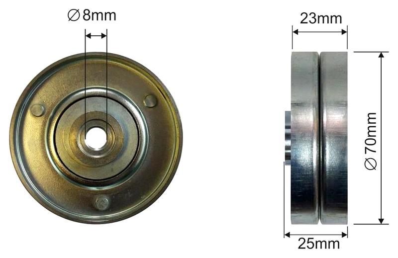 SZMETAL Feszítőgörgő, hosszbordás szíj 5511310