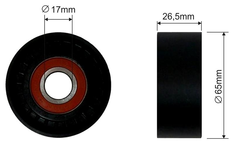 SZMETAL Feszítőgörgő, hosszbordás szíj 5530310