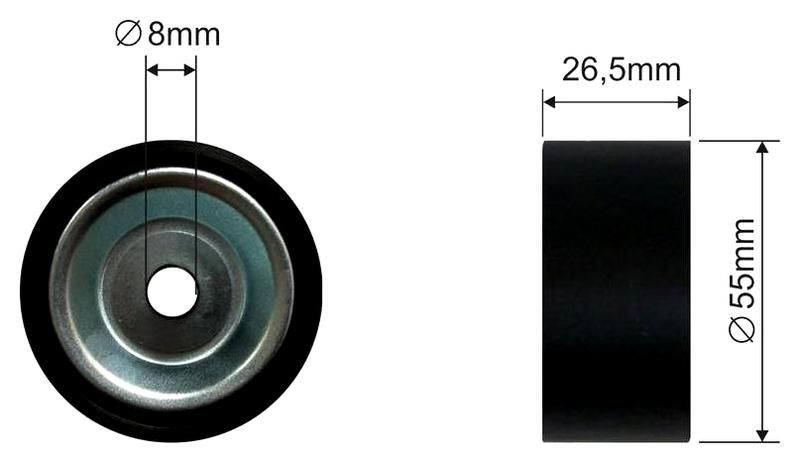 SZMETAL Vezetőgörgő, hosszbordás szíj 5531310