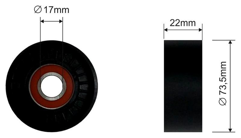 SZMETAL Feszítőgörgő, hosszbordás szíj 5539310