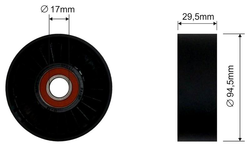 SZMETAL Vezetőgörgő, hosszbordás szíj 5547310