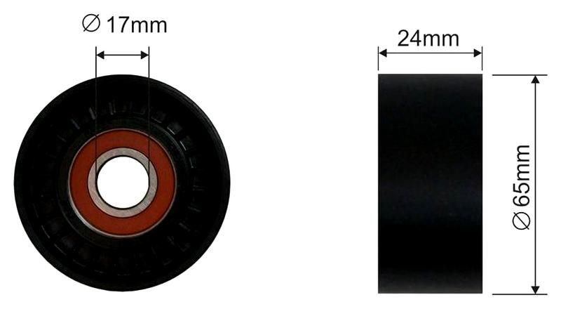 SZMETAL Vezetőgörgő, hosszbordás szíj 5553310