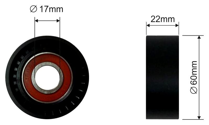 SZMETAL Feszítőgörgő, hosszbordás szíj 5564310