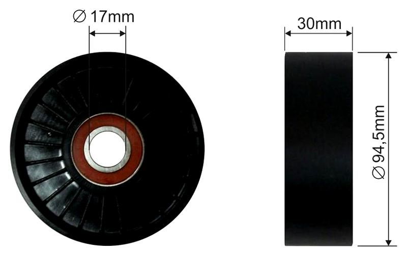 SZMETAL Vezetőgörgő, hosszbordás szíj 5576310