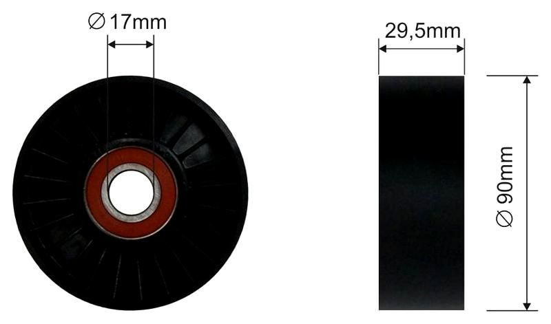 SZMETAL Vezetőgörgő, hosszbordás szíj 5613310