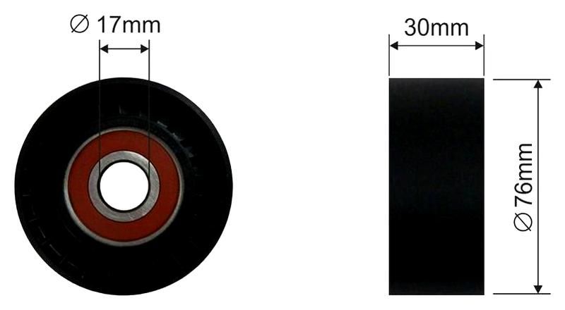 SZMETAL Vezetőgörgő, hosszbordás szíj 5615310