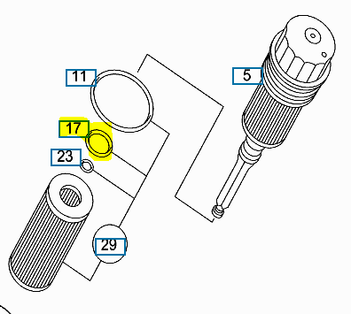 MERCEDES OE Tömítőgyűrű 6119970145_MER