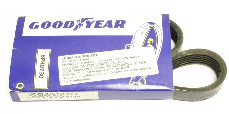 GOODYEAR Hosszbordásszíj 6PK0730