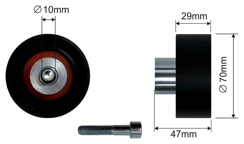 SZMETAL Vezetőgörgő, vezérműszíj 7238310