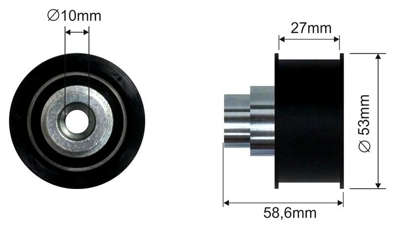 SZMETAL Vezetőgörgő, vezérműszíj 7314310