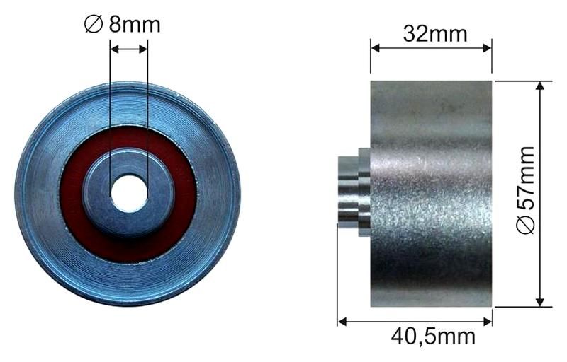 SZMETAL Vezetőgörgő, vezérműszíj 7916310