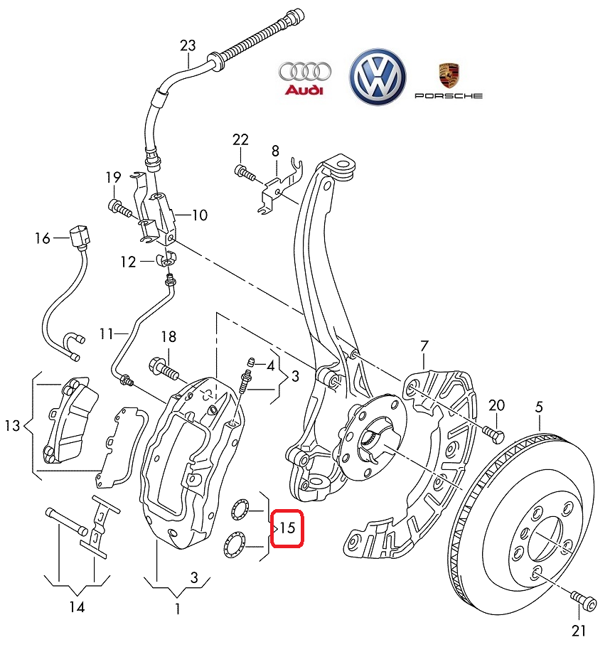 VW OE Tömítőgyűrű 7L6698471C_VOLK