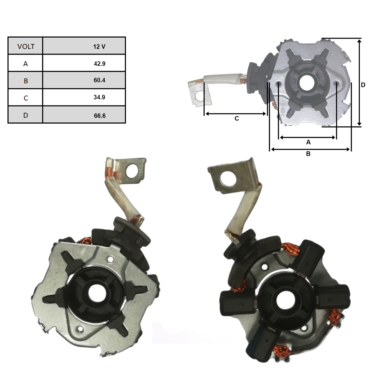 BOSCH Generátor szénkefe tartó 2004336240_BOSCH