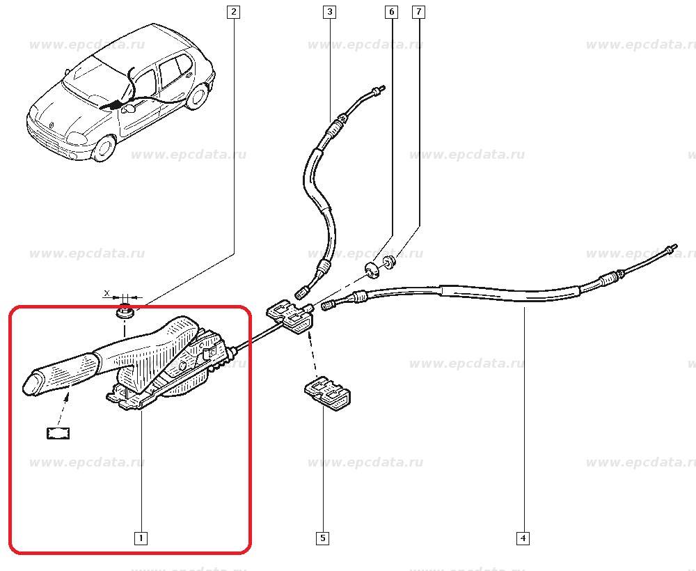 RENAULT OE Kézifékkar 8200575271_RENA