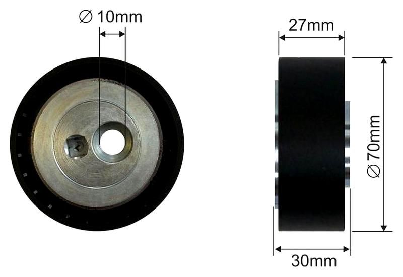 SZMETAL Feszítőgörgő, hosszbordás szíj 8639310