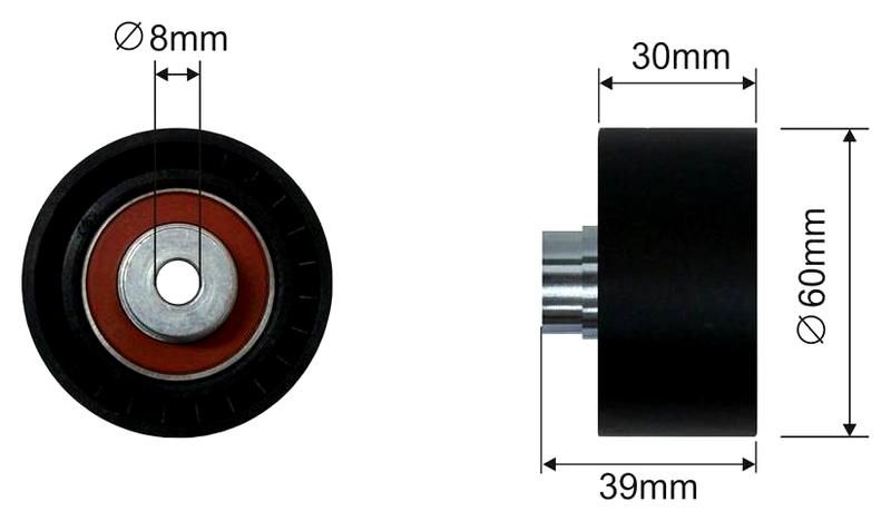 SZMETAL Vezetőgörgő, vezérműszíj 8651310