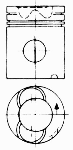 KOLBENSCHMIDT Dugattyú 91636600