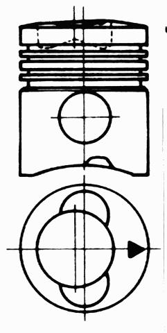 KOLBENSCHMIDT Dugattyú 93168600