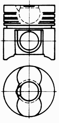 KOLBENSCHMIDT Dugattyú 93179600