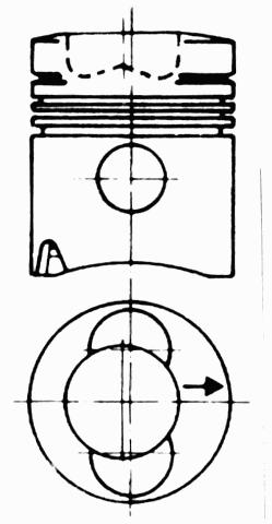 KOLBENSCHMIDT Dugattyú 93280610