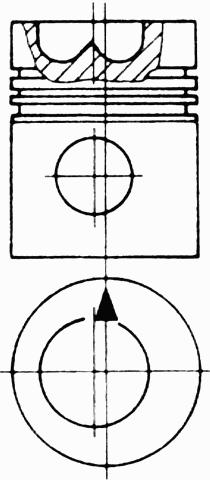 KOLBENSCHMIDT Dugattyú 93474600