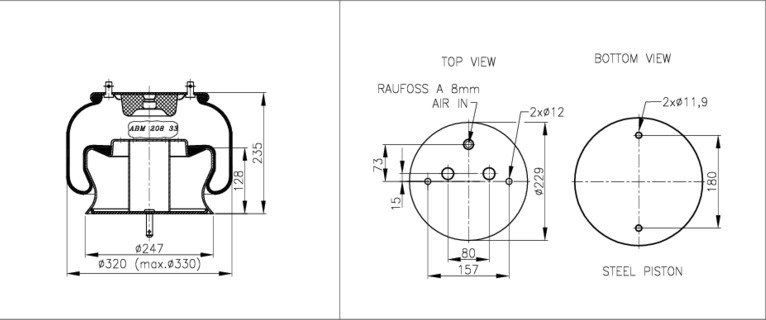 NEOTEC Légrugó ABM20833A02_NEOT