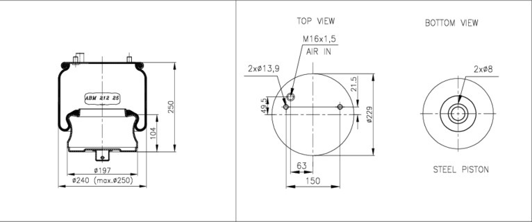 NEOTEC Légrugó ABM21225E08_NEOT