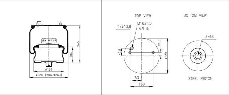 NEOTEC Légrugó ABM21226E08_NEOT