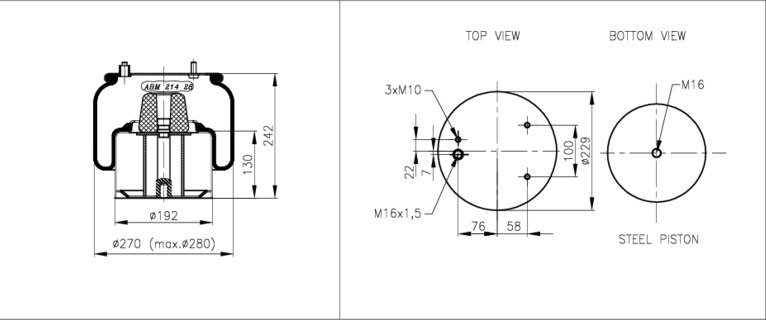 NEOTEC Légrugó ABM21428A03_NEOT