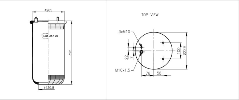 NEOTEC Légrugó ABM21428A_NEOT