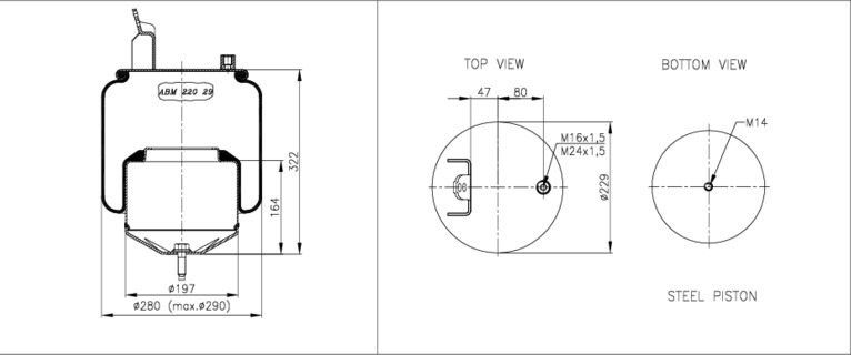 NEOTEC Légrugó ABM22029A04_NEOT