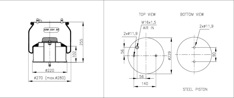 NEOTEC Légrugó ABM22428C06_NEOT