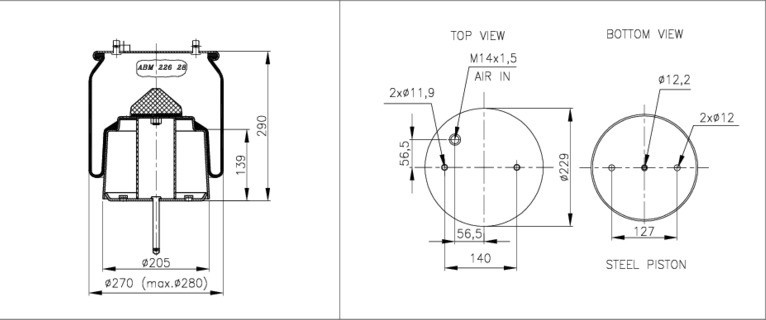 NEOTEC Légrugó ABM22628B01_NEOT