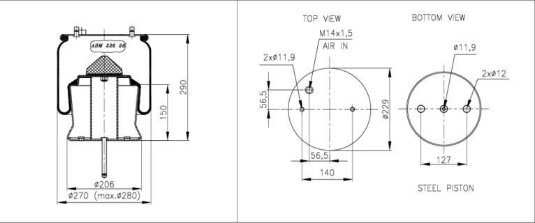 NEOTEC Légrugó ABM22628B02_NEOT