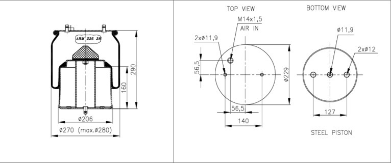 NEOTEC Légrugó ABM22628B03_NEOT