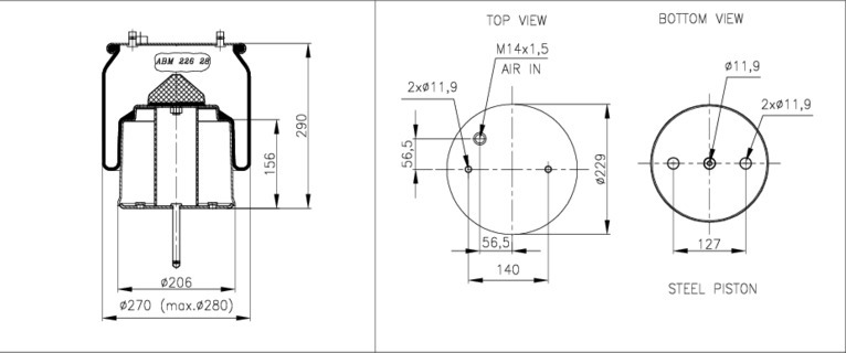 NEOTEC Légrugó ABM22628B04_NEOT