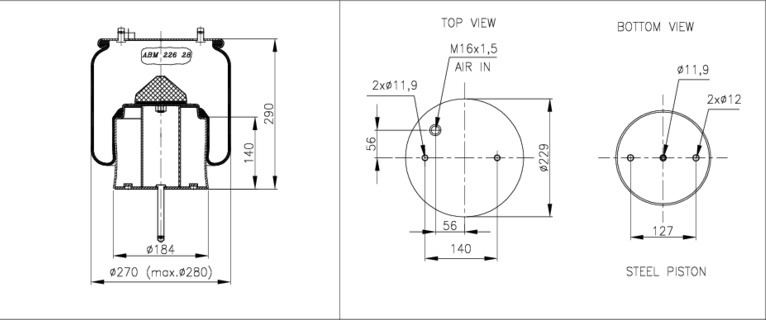 NEOTEC Légrugó ABM22628C02_NEOT