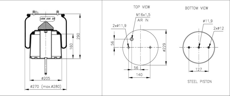 NEOTEC Légrugó ABM22628C04_NEOT