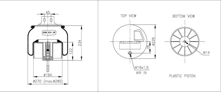 NEOTEC Légrugó ABM23428A11_NEOT