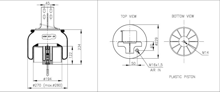 NEOTEC Légrugó ABM23428C11_NEOT