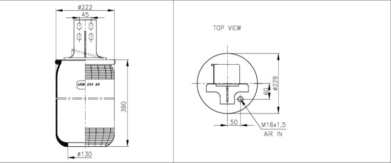 NEOTEC Légrugó ABM23428C_NEOT