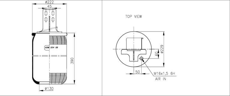 NEOTEC Légrugó ABM23428D_NEOT