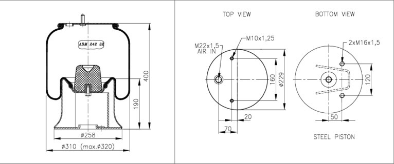 NEOTEC Légrugó ABM24232C09_NEOT