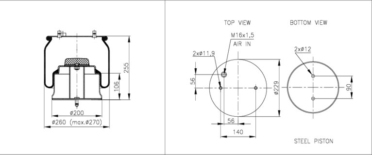 NEOTEC Légrugó ABM27428C07_NEOT