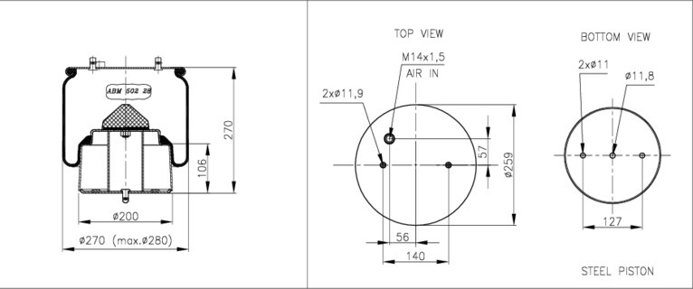 NEOTEC Légrugó ABM50228A03_NEOT