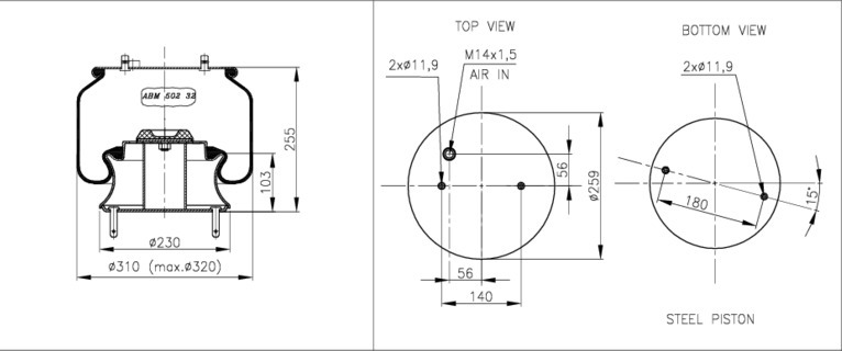 NEOTEC Légrugó ABM50232A01_NEOT