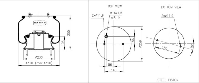 NEOTEC Légrugó ABM50232B01_NEOT