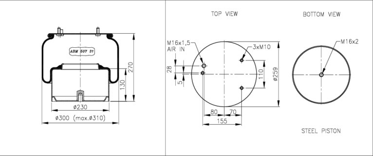 NEOTEC Légrugó ABM50731A01_NEOT