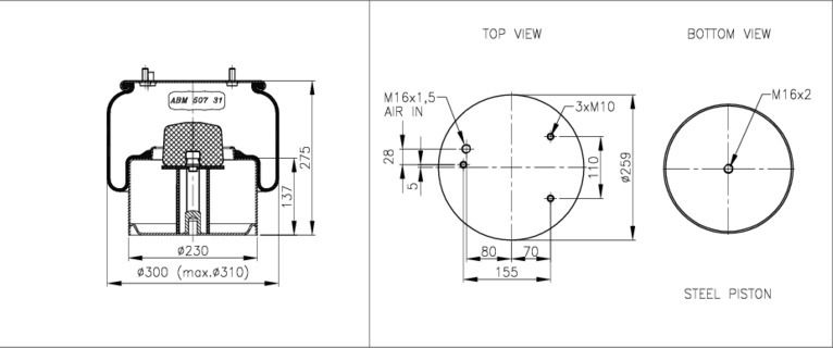 NEOTEC Légrugó ABM50731A02_NEOT